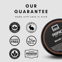 Prophet and Tools | Level 3 Strong Hold Wax for Beard & Hair - Great to Shape, Style and Control - Holds for up to 24hrs and Easily Washes Out - Moustache Styling Stick Included