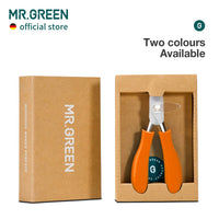 MR.GREEN Splash Resistant Nail Scissors Stainless Steel Nail Clipper Pedicure Tool Toenail Clipper for Thick or Ingrown Toenails (Orange Handle)