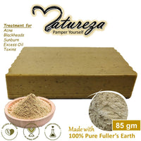 Natureza Organic Clay soap for Natural detoxifying rejuvenating Acne prone skin Oily skin 90g