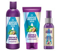 "Aussie SOS Soothe & Hydrate Bundle contains Shampoo 300ml, Conditioner 200ml & Aussie SOS Save My Lengths 3 in 1 Hair Oil 100ml, Leaving It Soft, Smooth & Shiny Hair"