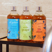 Di Palomo White Grape & Aloe Bath Honey 300ml. Bath Oil & Bubble Bath Blend. Shower Gel with Moisturising Skin Care. Luxury Body Wash Relaxation Gift for Women. Pamper Gifts for Her.