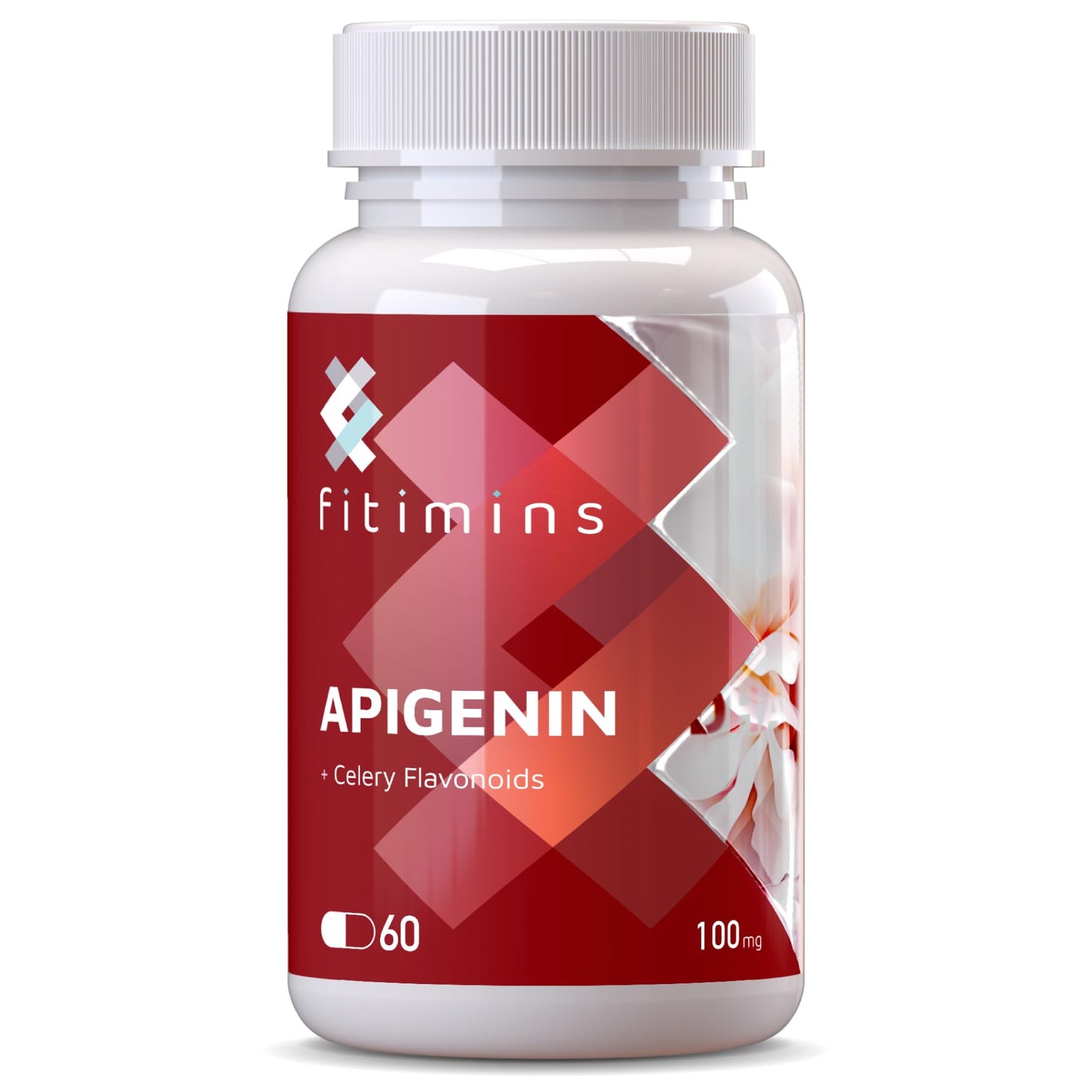 Apigenin 100mg Supplement, NAD+ Booster, 99.1% Purity, Natural Sleep Aid for Adults, Non-GMO Apigenin Sleep Supplement, Promotes Healthy Skin & Hair, 60 Vegan Sleep Capsules, 2 Month Supply (Fitimins)