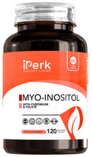 iperk Iperk Myo Inositol Chromium and Folate 1000mg Inositol Per Serving 120 Vegan Capsules Vitamin for Women Manufactured in The UK CERTIFICATED GMP