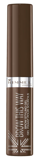 Rimmel London Brow This Way Brow Styling Gel, Medium Brown, 5 ml