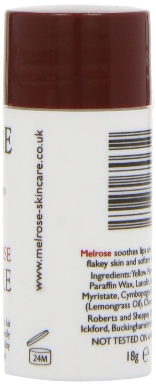 Melrose Skincare Emollient Stick 18g | Moisturising Balm for Dry, Chapped & Sensitive Skin | Soothes Lips, Hands & Rough Skin Areas | Portable Skin Care Stick