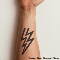 Azeeda Large 'Lightning Bolt' Temporary Tattoo (TO00017140)