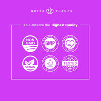 NutraChamps Biotin Gummies 10,000 mcg - Healthy Hair, Skin & Nails for Women, Men & Kids - Vegan, Non-GMO, Hair Vitamins Supplement - Natural Strawberry - 60 Gummies (2 Pack)