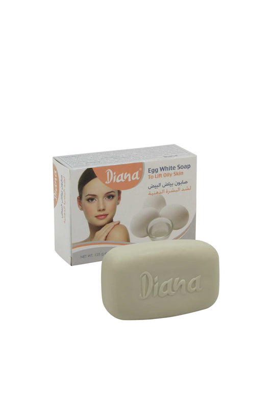 Diana Egg White Soap to lift oily skin 125g BY ELYSEESTAR - for arab, black, asian, somali skin types