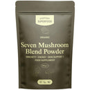 Everyday Superfood Organic Seven Mushroom Blend Powder 190g, 7 Mushrooms Including Lion's Mane, Suitable for Cooking and Coffee Drinks