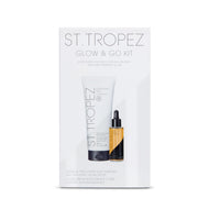 St.Tropez St. Tropez Self Tan Glow and Go Kit, Gradual Tan Moisturising Lotion 200ml, Face Tanning Tonic Glow Drops 30ml, Vegan, Fake Tan Beauty Kit