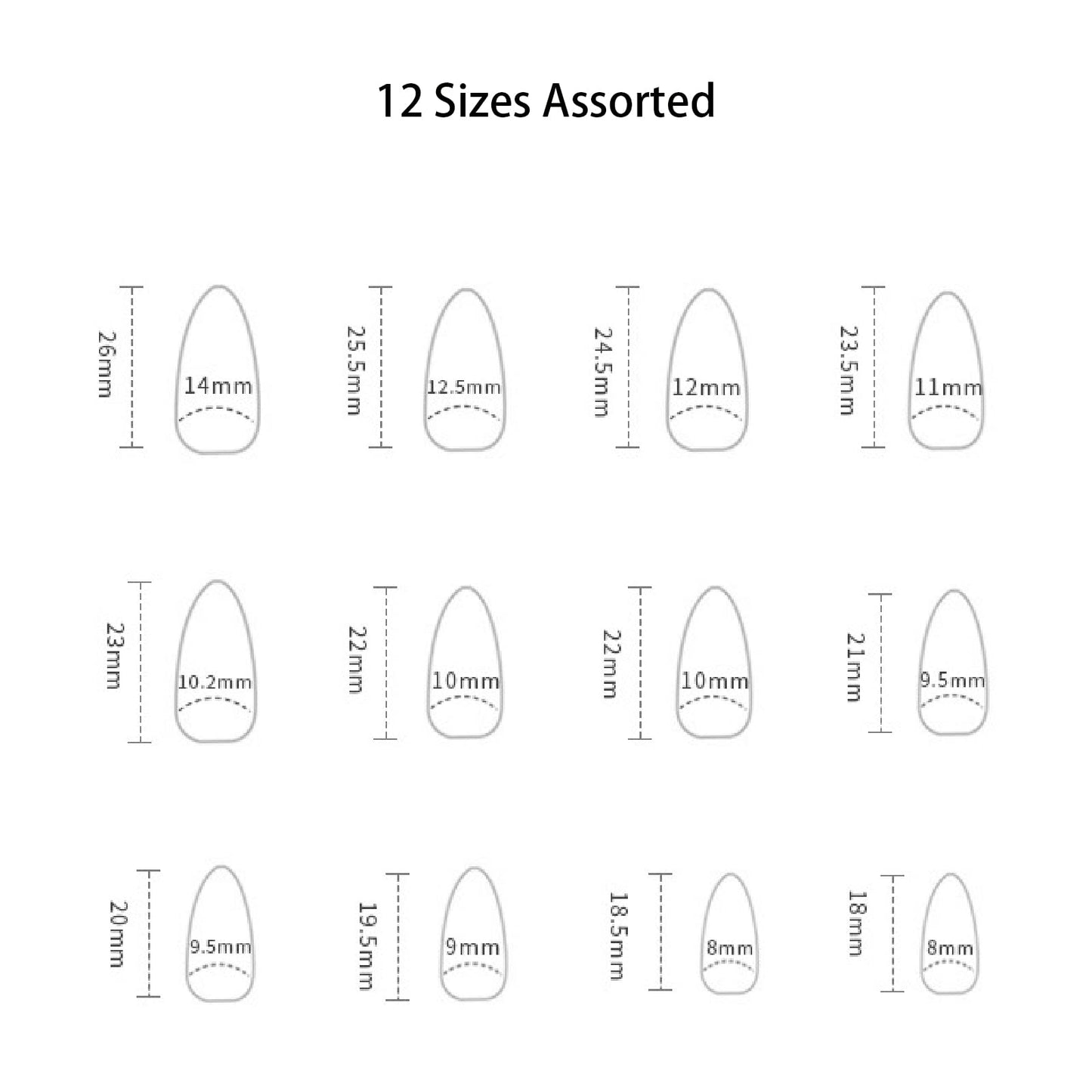 TMUT 24pcs Short Almond False Nails Green Stick on Nails Leaves Design Press on Nails Removable Glue-on Nails Fake Nails Women Girls Nail Art Accessories