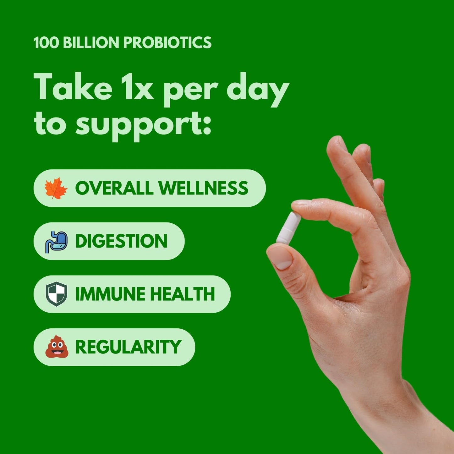 Macro Greens 100 Billion CFU Probiotics - 20 Unique Strains + Organic Prebiotics | Gut Health, PH Balance, and Digestion | Scientifically Proven Probiotics for Women and Men – 60 Day Supply – Made in The UK