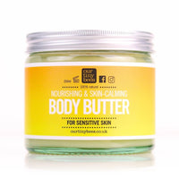 Our Tiny Bees Unscented Body Butter | 100% Natural | Jojoba-Rich for Deep Hydration & Soft Skin | Nourishing skin softening, for prevention and healing of Eczema 250ml. (Unscented)
