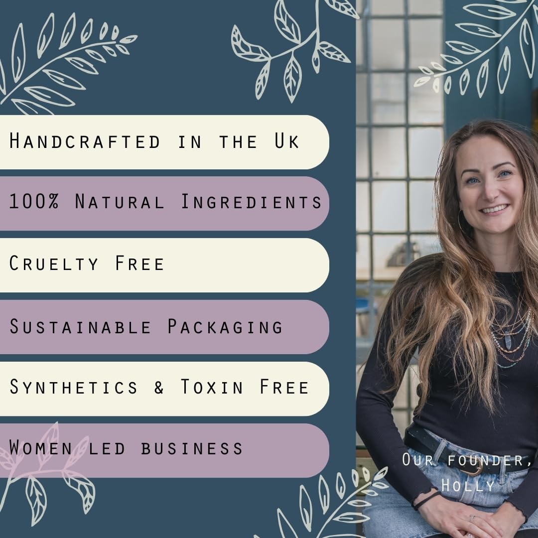 The Ilex Wood - Vegan Lemon Balm and Peppermint Lip Balm - All natural, coldsore prevention, palm oil free, cruelty free, plastic free, moisturising lip balm, handcrafted in the UK - 10ml