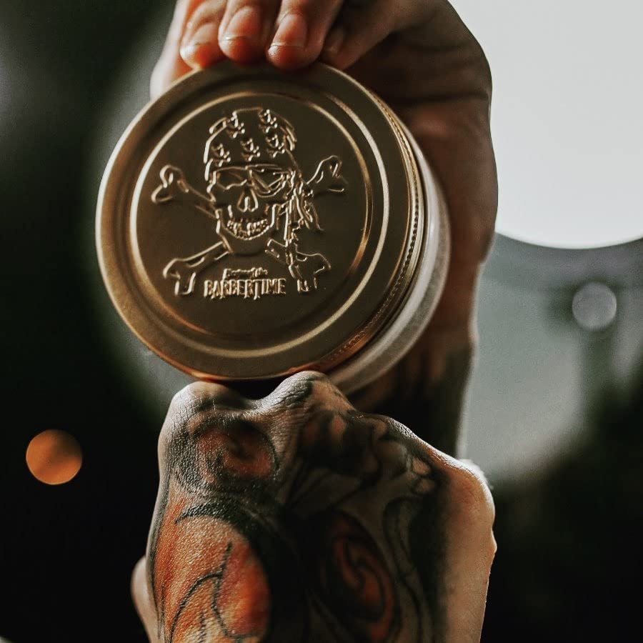 BARBERTIME Hair Styling Matte Clay Wax | No5 Burgendy Matte Clay Pomade | Natural Messy Look Extreme Hold 150 ml
