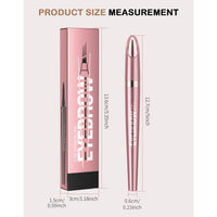 Mikloven New 4 Tip Eyebrow Pencil, Magic Liquid Microblade Brow Pen, Waterproof Long-Lasting Light Brown Brow Tint, Natural Hair-Like Strokes for Defined Contouring Brows Includes Eyebrow Razor