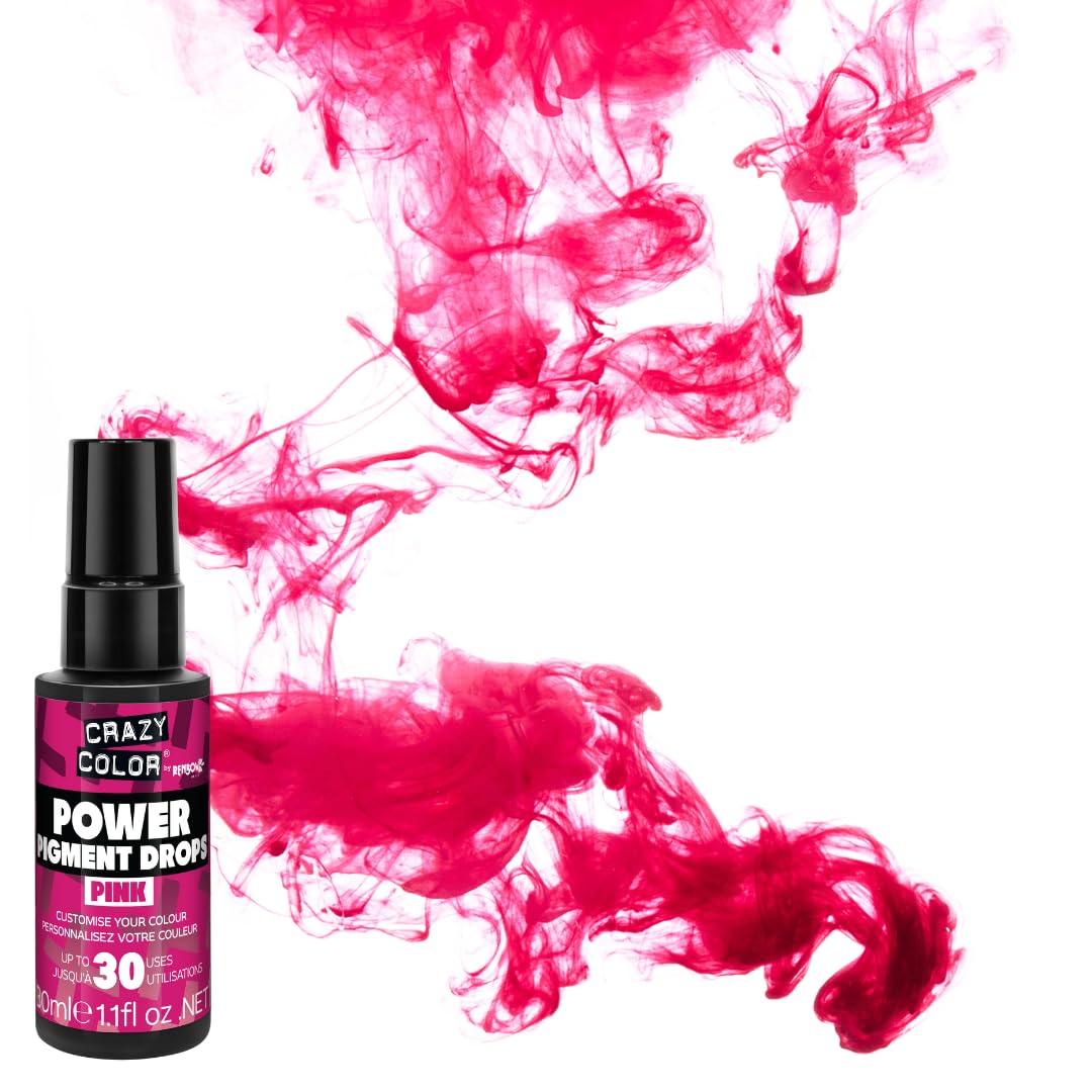Crazy Color Hot Pink Hair Dye, Power Pigments, 30ml