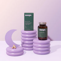 Noops Nootropics Brain Care Night for Mood, Calm & Relaxation with Ashwagandha KSM-66, L-Theanine, Montmorency Cherry, Magnesium, Lemon Balm & Lavender Supplement Complex, 60 Capsules