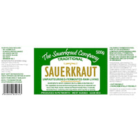 The Sauerkraut Co. Award Winning Traditional Sauerkraut (6x500g). Packed Full of Pro-Gut Living Bacteria (Unpasteurised), Vital Vitamins & Minerals