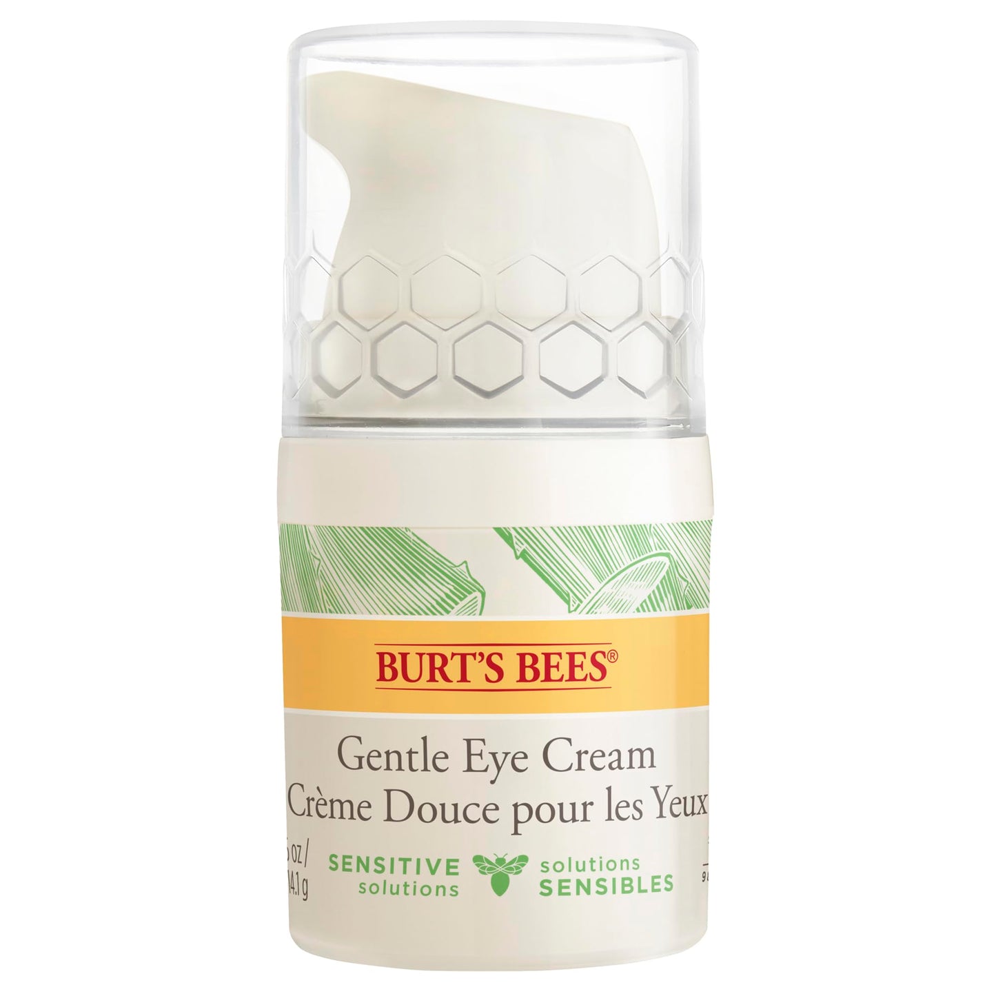 Burt's Bees 98.9% Natural Hydrating Daily Eye Cream Tube, Sensitive Formula, 14.1 g