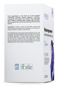 OSAVI Osavi Neuropower with Citicoline 250 mg – 90 Vegan Capsules | Supports Nervous System & Psychological Health | Includes Cognizin® Citicoline, L–Theanine, Coenzyme Q10, B6 & B12 for Mental Clarity