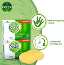 Dettol Anti-Bacterial Original Bar Soap, 2 Count (Total 4 Bars)