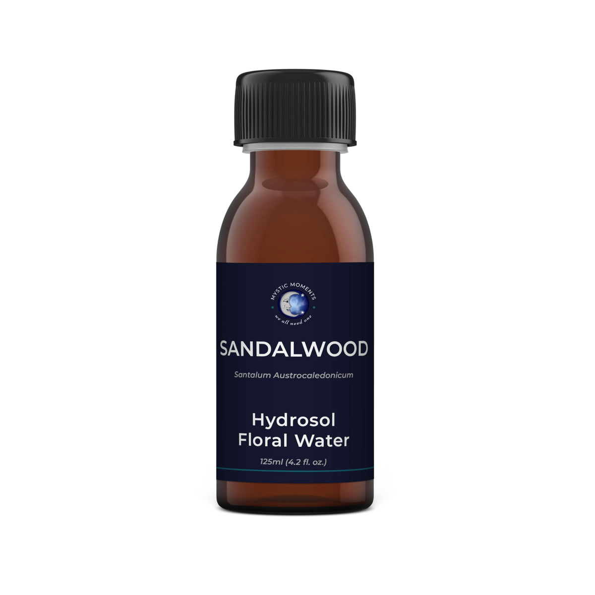 Mystic Moments | Sandalwood Natural Hydrosol Floral Water 125ml | Perfect for Skin, Face, Body & Homemade Beauty Products Vegan GMO Free
