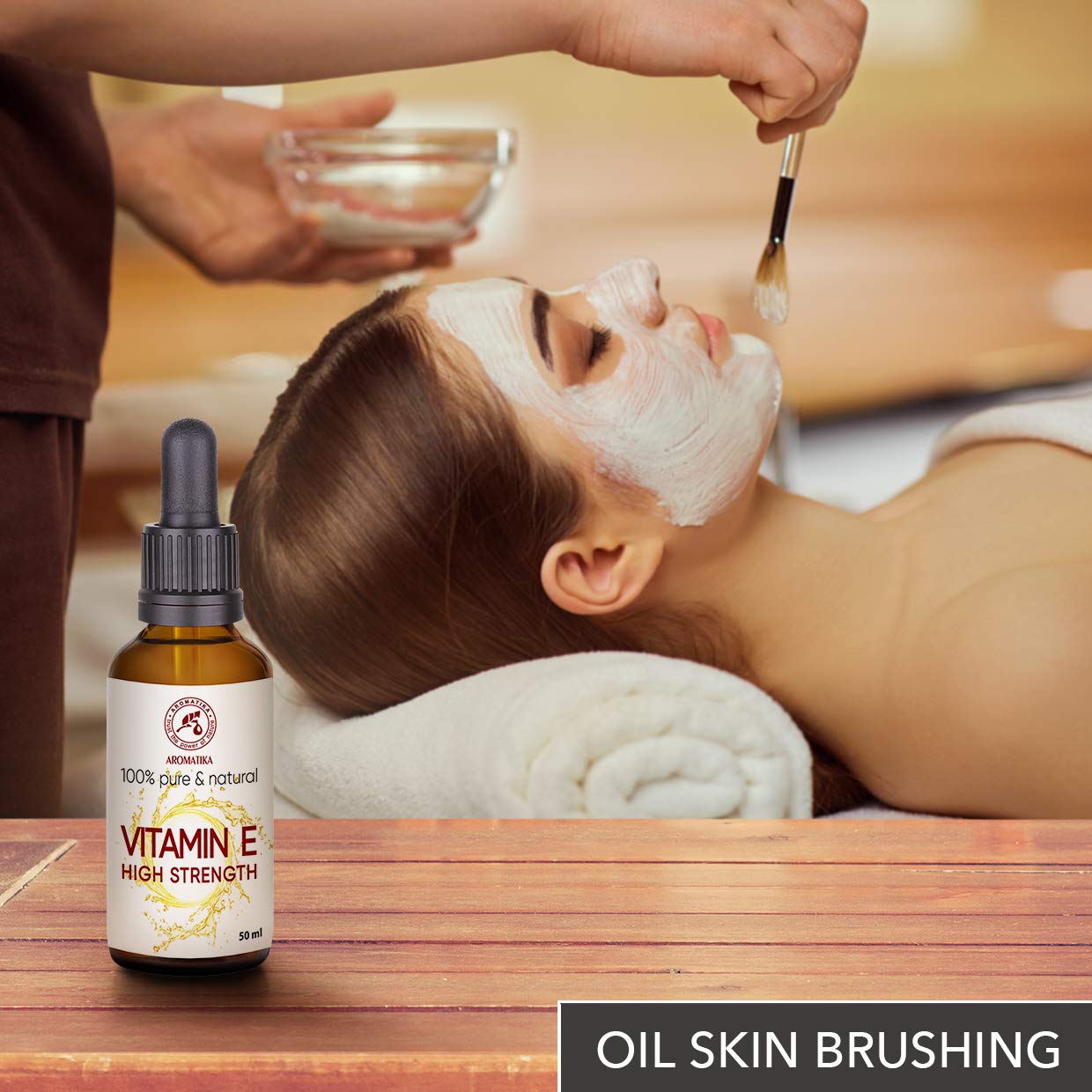 High Strength Pure Vitamin E - Concentrated Vitamin E Drops 30 ml - Tocopherol - Natural - Antiaging Vitamin E - Vitamin E for Vitamin E Oil - for Face - Skin - Hair - Nails - Lips