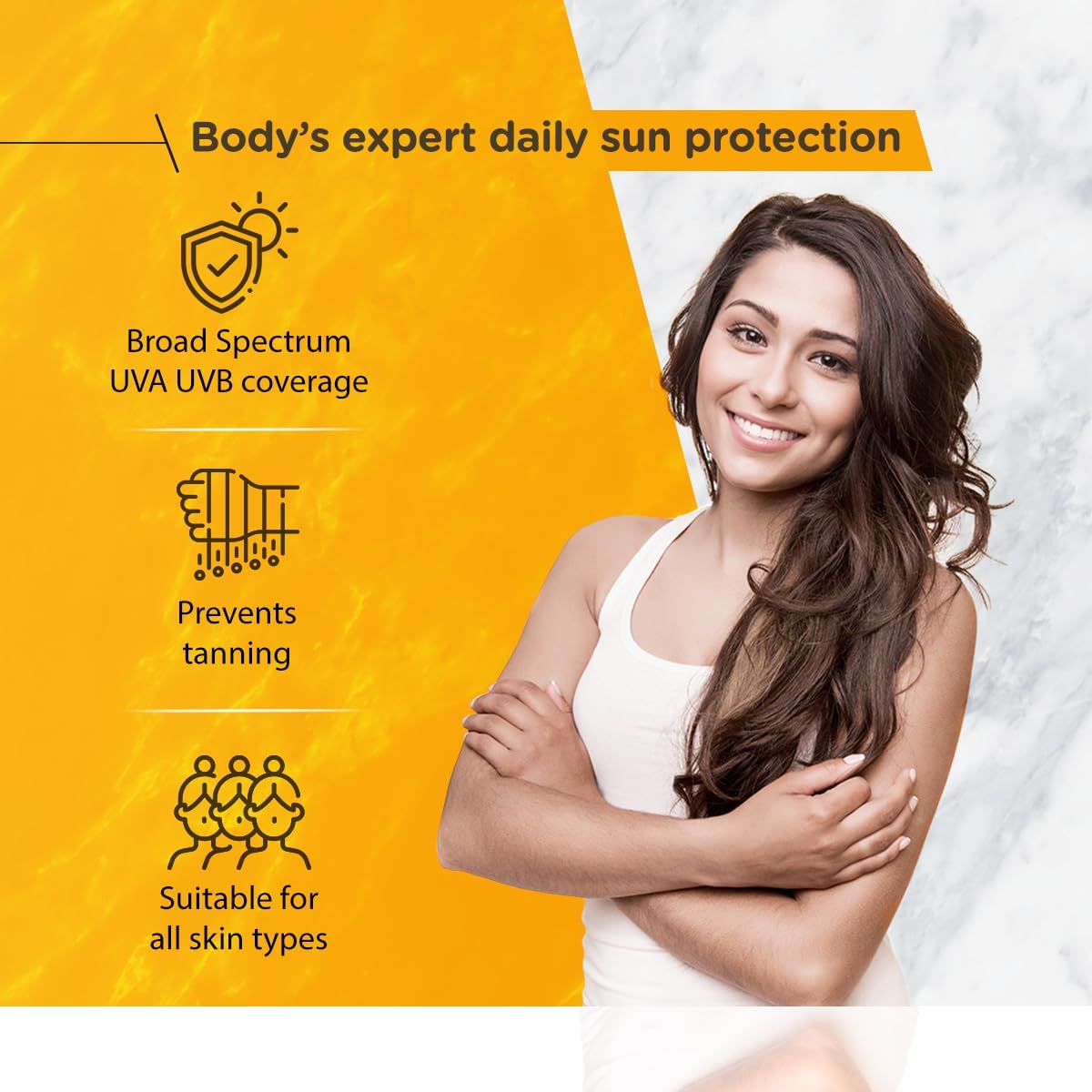 Brinton UV Doux Sunscreen Lotion with SPF 30 Oil Free Formula Sweat & Water Resistant Lightweight, Non-Greasy and Non-Comedogenic For All Skin Types, 50ml
