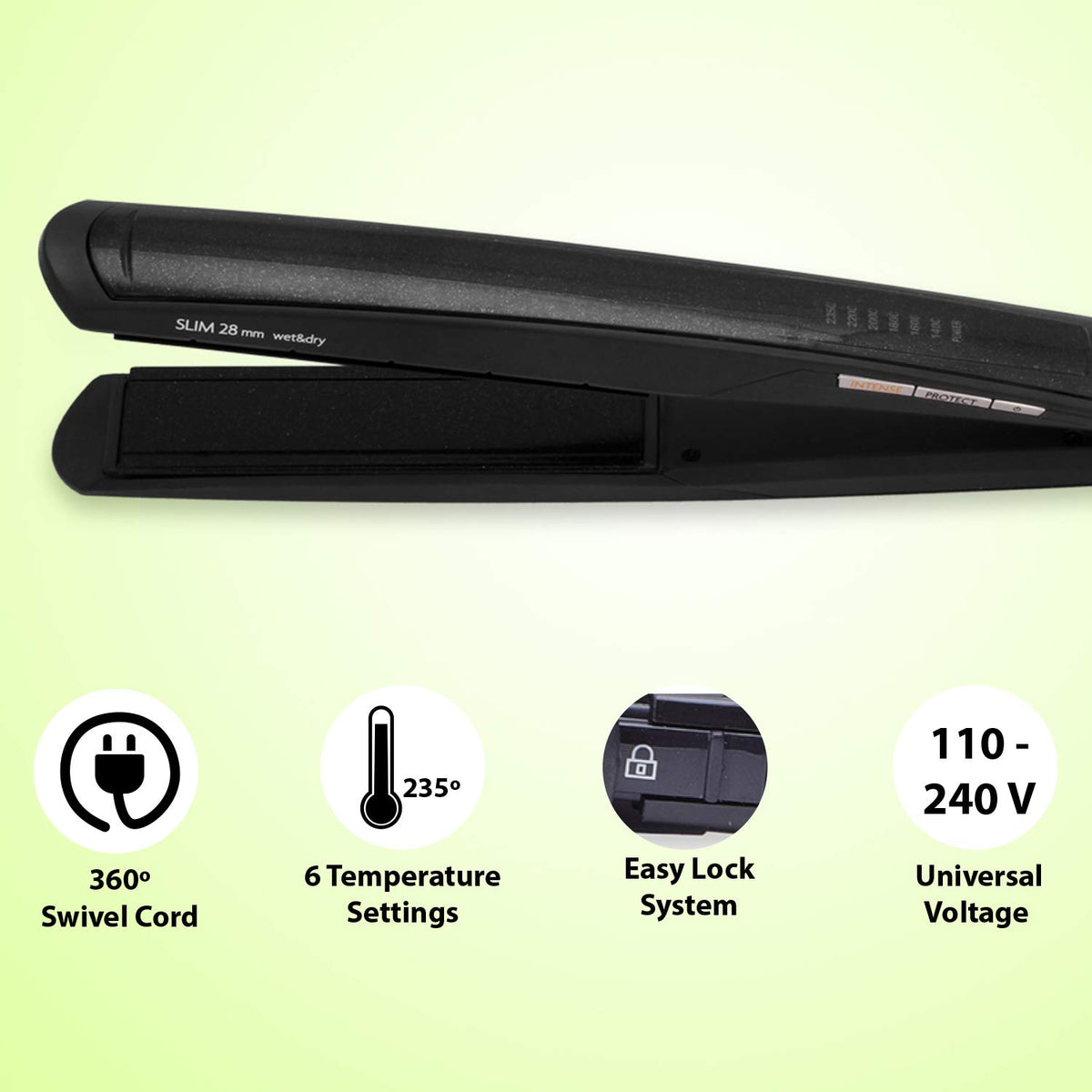 BaBylissPRO BaByliss ST327E Haarglätter Slim 28 mm Intense Protect