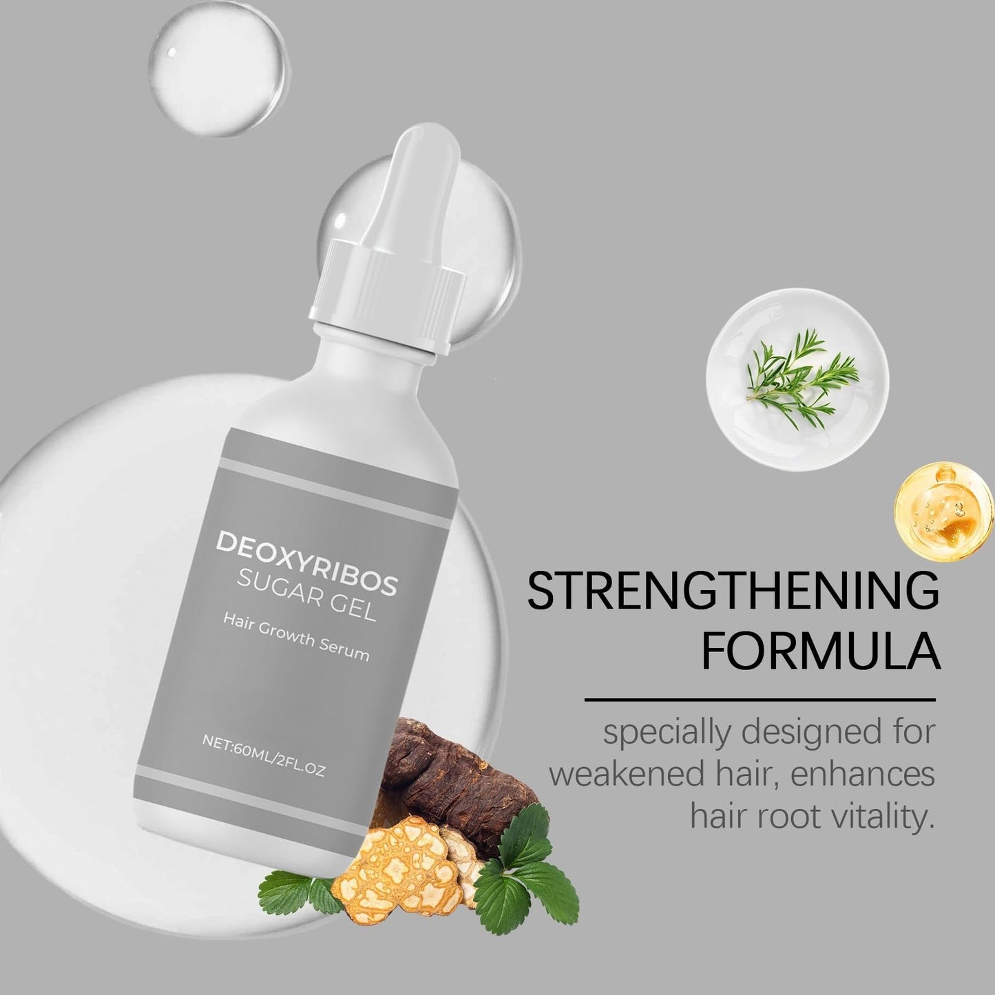 Sugar Gel Hair Growth,H/air Serum for H/air Growth,Sugar Hai/r Growth Serums,Scalp Oil for Hair Growth,Growing Hair Oil Scalp Gel for Hair Strengthening,Hair Thickening Serum,Hair Thinning Treatment
