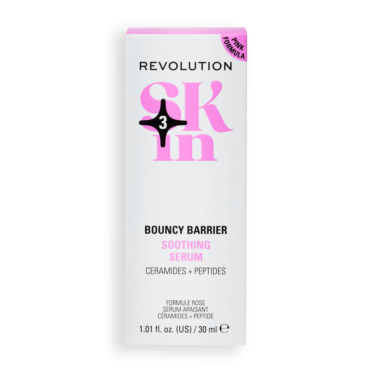 Revolution Skincare London Revolution Skin, Bouncy Barrier Ceramide & Peptide Soothing Serum, Peptide Powdered Face Serum, Supports Skin Barrier, Vegan & Cruelty-Free, 30ml