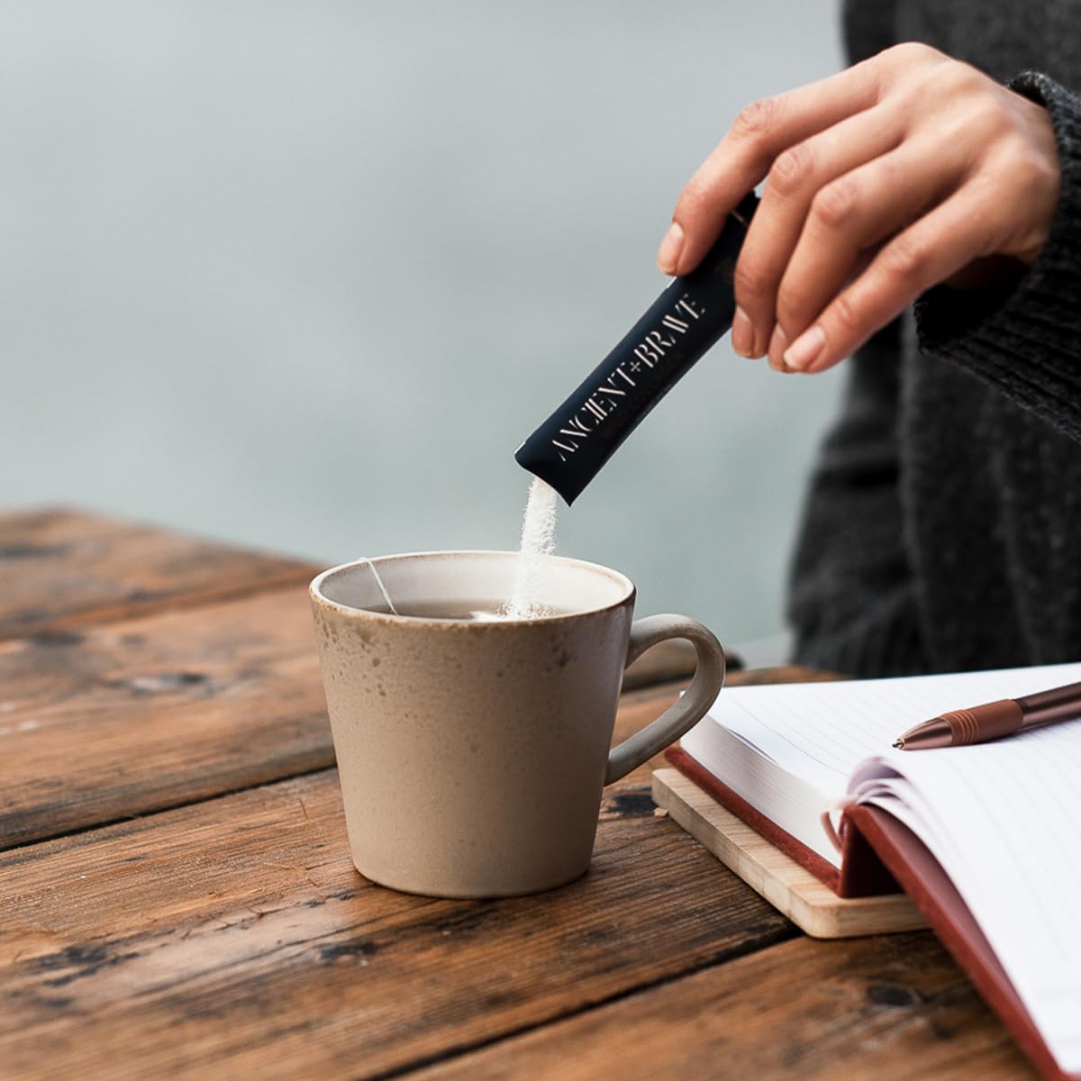 Ancient + Brave True Collagen Sachets 15 x 5 Grams - On-The-Go Collagen Powder - 100% Grass-Fed Hydrolysed Bovine Collagen Peptides - Paleo, Keto