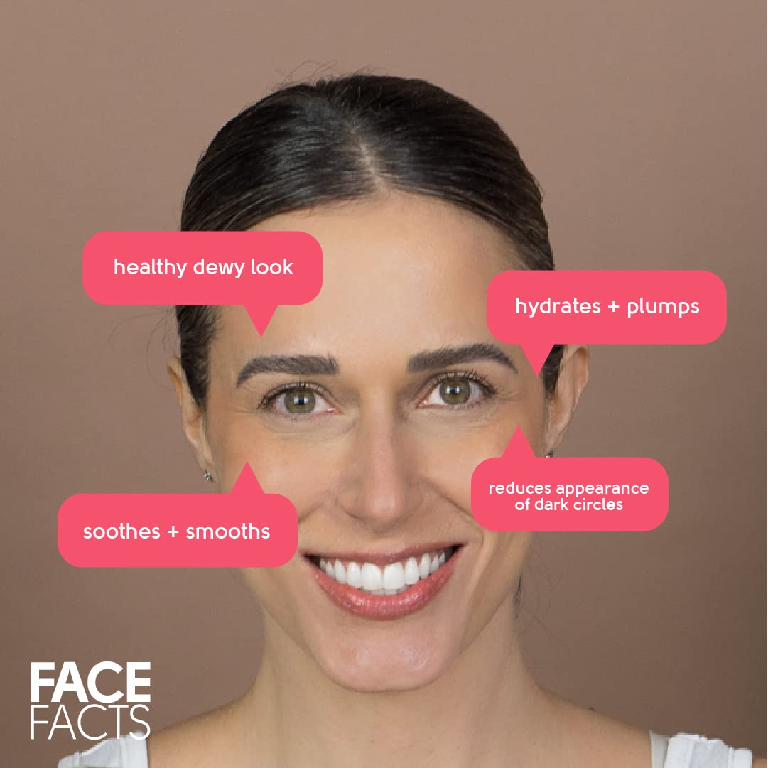 Pretty Face Facts Target Dark Circles Under-Eye Gel Patches | Soothe + Reduce Appearance of dark circles | 4 pairs
