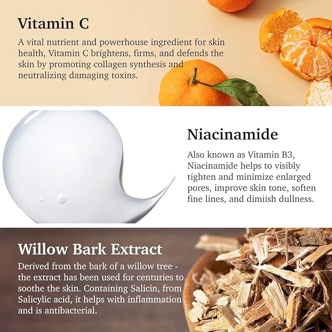 Purifect Vitamin C Serum For Face, with Vitamin E Oil, Brightening Serum Softens and Improves Uneven Skin Tone, Suitable for All Skin Types 60ml