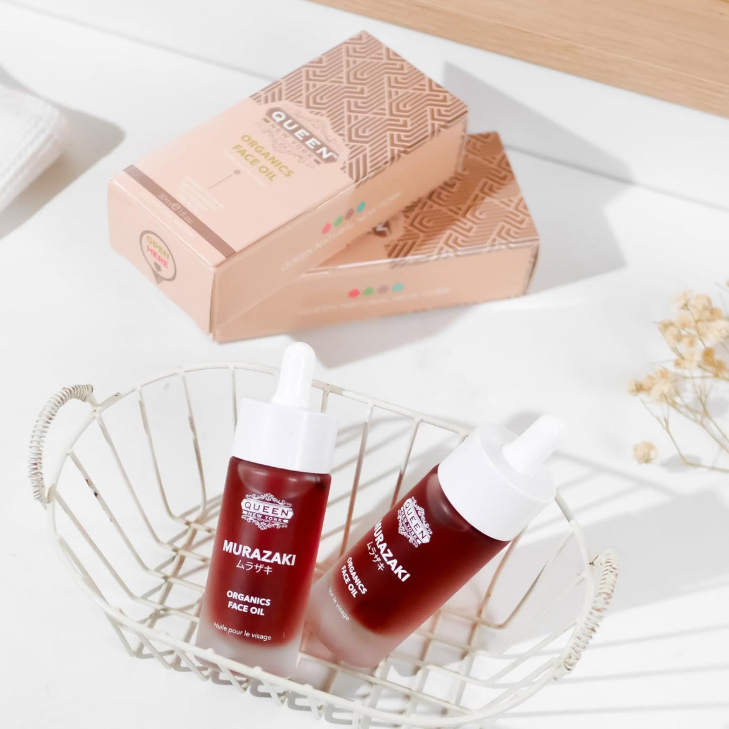 QUEEN NATURAL NEW YORK QUEEN MURAZAKI OIL: Ultimate Radiance-Luxurious Organic Murazki Face Oil for Deep Nourishment, Rejuvenation, and a Naturally Glowing Complexion
