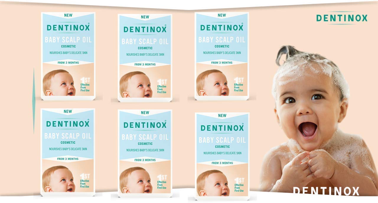 Dentinox Baby Scalp Oil for Nourishing Babies Dry Scalp, 30 ml (Pack of 6)
