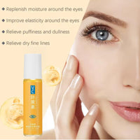 ShengQiu Lutein Eye Essence Oil, VC Rollerball Eye Serum,Anti Aging E/ye Cream for Dark Circles,Wrinkles & Puffiness,Vitamin C E/ye Seru/m for Men and Women, Ey/e Bags Remover,Anti Wrinkle Under Ey/e Cream