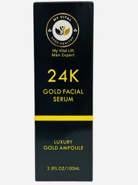 MY VITAL KEEP HEALTHY Hyaluronic Acid Serum 24K Gold 30ml – Luxurious Anti-Aging Essence for Radiant Glow, Firming, Deep Hydration & Wrinkle Smoothing for Youthful Skin – My Vital Keep Healthy