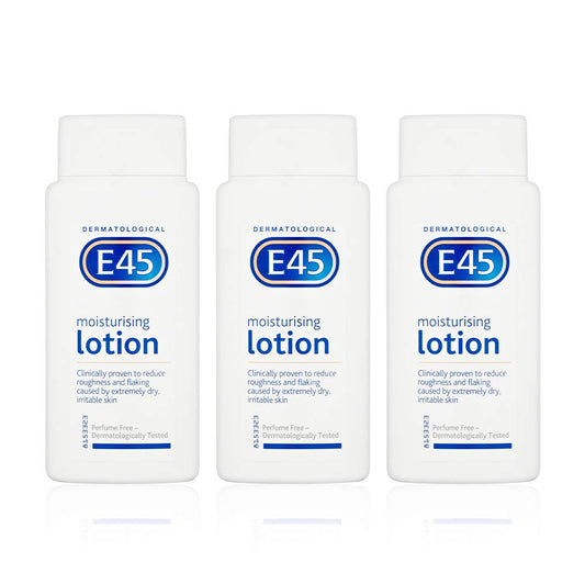 E45 Dermatological Moisturising Lotion 200ml x 3
