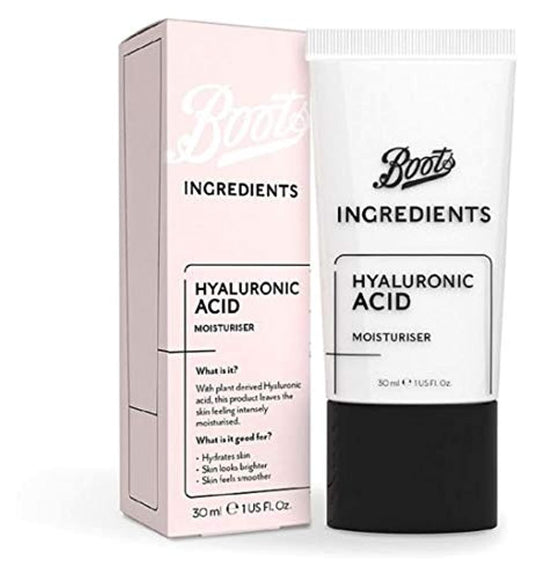 Boots Ingredients Hyaluronic Acid Moisturiser 30ml