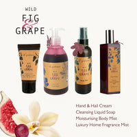 Di Palomo Vegan Wild Fig & Grape Liquid Soap 240ml - Luxury Hand Wash Italian Hand Soap Dispenser Skin Body Care Antibacterial Handwash Gifts for Women Hand Wash Gift Present