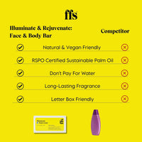 FFS Beauty Illuminate & Rejuvenate: Face and Body Bar With Vitamin C - Soap Bar, Body Soap, Face Soap