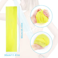 VIKSAUN 4 PCS Multicolour Nylon Japanese Exfoliating Cloth Nylon Scrub Bath Towel, Long 90cm, Body Shower Cleaning Sponges Wash Cloth Towel Body (4 pcs)