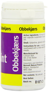 Obbekjaers 50mg Peppermint - Pack of 90 Capsules