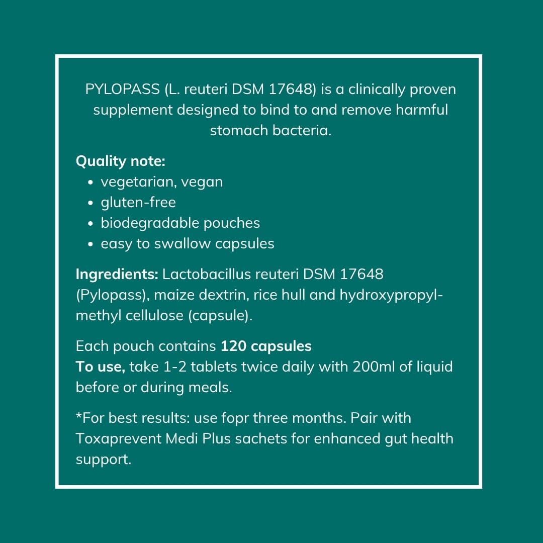 Nouveau Health L. reuteri DSM17648 Pylopass Targets Specific Bacteria