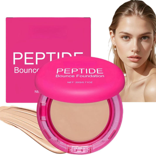 Ruojiar Peptide Bounce Balm Foundation,Foundation Full Coverage,Creamy Balm Foundati/on,Wrinkle Filler Primer,Moisturising Anti-Ageing Make-Up,Moisturizing Lasting Skin Cushion,Smoothes Skin Texture#Natural