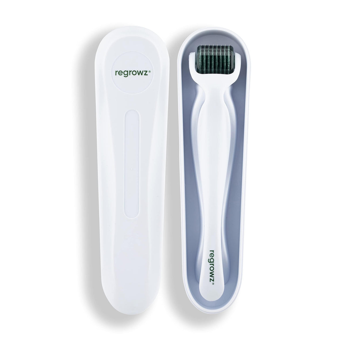 Regrowz Derma Roller for Hair Growth 0.3mm - 192 Titanium Needles - Beard Roller & Derma Roller Hair Growth Men & Women - Micro Needling Roller