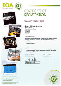 Vitamins and Minerals Dulse Seaweed Capsules Certified Organic Harvested on The North Atlantic Coast of Ireland