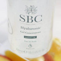 SBC Skincare Hyaluronic Gel Concentrate - 300ml | Hyaluronic Moisturiser For Face And Body | Anti-Ageing Hyaluronic Gel | 20% Hyaluronic Acid | Vegan Friendly Moisturising Gel